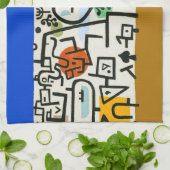 Paul Klee Rich Harbour Abstrakter Expressionismus Geschirrtuch (Gefaltet)