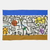 Paul Klee Rich Harbour Abstrakter Expressionismus Geschirrtuch (Horizontal)