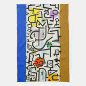 Paul Klee Rich Harbour Abstrakter Expressionismus Geschirrtuch (Vertikal)