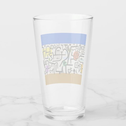 Paul Klee Rich Harbour Abstrakter Expressionismus Glas (Rückseite)