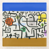 Paul Klee Rich Harbour Abstrakter Expressionismus Glasuntersetzer (Vorderseite)