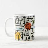 Paul Klee Rich Harbour Abstrakter Expressionismus Kaffeetasse (Links)