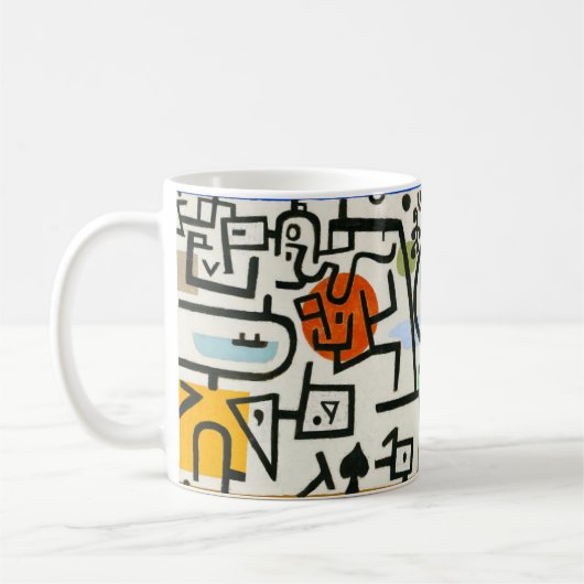 Paul Klee Rich Harbour Abstrakter Expressionismus Kaffeetasse (Links)