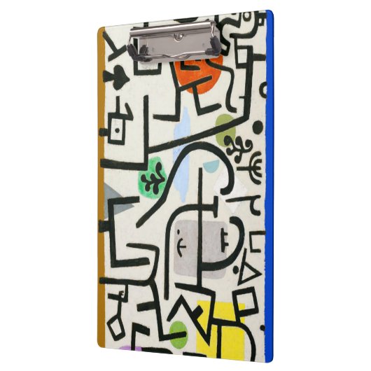 Paul Klee Rich Harbour Abstrakter Expressionismus Klemmbrett (Links)