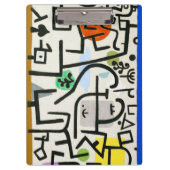 Paul Klee Rich Harbour Abstrakter Expressionismus Klemmbrett (Vorderseite)