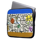 Paul Klee Rich Harbour Abstrakter Expressionismus Laptopschutzhülle (Vorderseite Links)