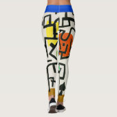Paul Klee Rich Harbour Abstrakter Expressionismus Leggings (Rückseite)