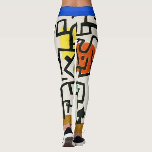 Paul Klee Rich Harbour Abstrakter Expressionismus Leggings (Rückseite)