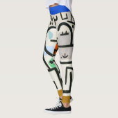 Paul Klee Rich Harbour Abstrakter Expressionismus Leggings (Links)