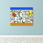 Paul Klee Rich Harbour Abstrakter Expressionismus Leinwanddruck (Insitu (Holzboden))