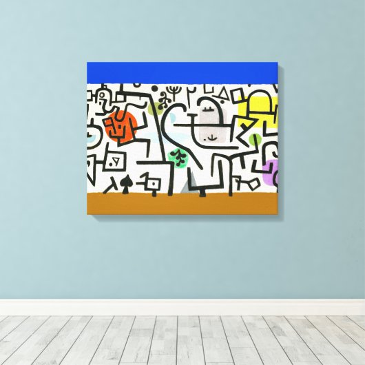 Paul Klee Rich Harbour Abstrakter Expressionismus Leinwanddruck (Insitu (Holzboden))