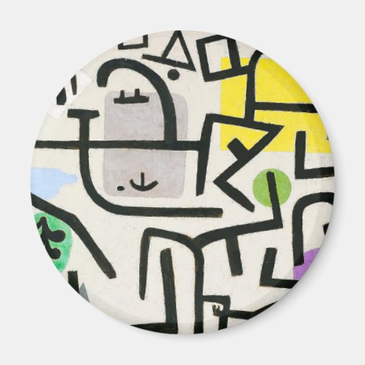 Paul Klee Rich Harbour Abstrakter Expressionismus Magnet (Vorne)