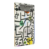 Paul Klee Rich Harbour Abstrakter Expressionismus Mini Klemmbrett (Schrägansicht)