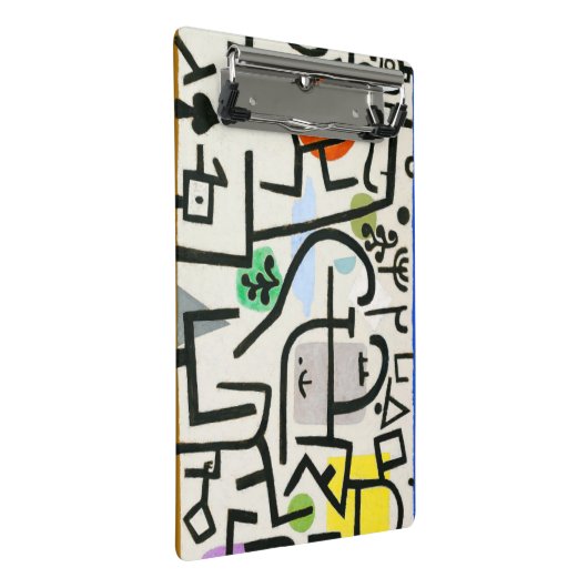 Paul Klee Rich Harbour Abstrakter Expressionismus Mini Klemmbrett (Schrägansicht)