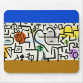 Paul Klee Rich Harbour Abstrakter Expressionismus Mousepad (Vorne)