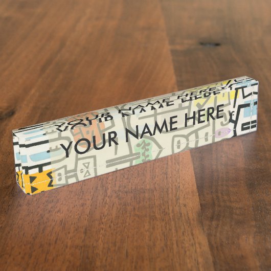 Paul Klee Rich Harbour Abstrakter Expressionismus Namensplakette (Seite)