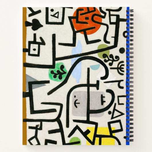 Paul Klee Rich Harbour Abstrakter Expressionismus Notizblock (Rückseite)