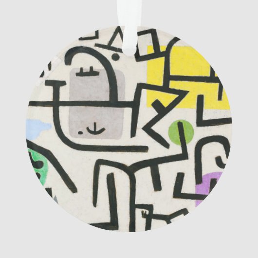 Paul Klee Rich Harbour Abstrakter Expressionismus Ornament (Rückseite)