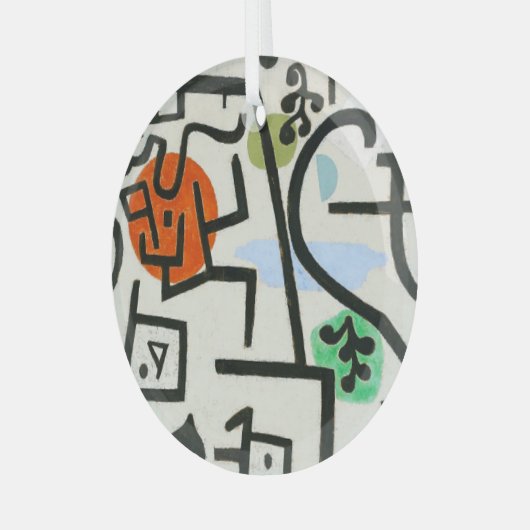 Paul Klee Rich Harbour Abstrakter Expressionismus Ornament Aus Glas (Vorderseite links)