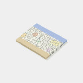 Paul Klee Rich Harbour Abstrakter Expressionismus Post-it Klebezettel (angewinkelt)