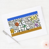 Paul Klee Rich Harbour Abstrakter Expressionismus Rechteckiger Aufkleber (Umschlag)