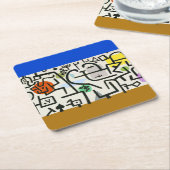 Paul Klee Rich Harbour Abstrakter Expressionismus Rechteckiger Pappuntersetzer (angewinkelt)