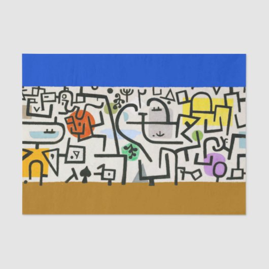 Paul Klee Rich Harbour Abstrakter Expressionismus Seidenpapier (Vorderseite)