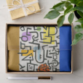 Paul Klee Rich Harbour Abstrakter Expressionismus Seidenpapier (Geschenk)