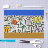 Paul Klee Rich Harbour Abstrakter Expressionismus Seidenpapier (Handwerk)