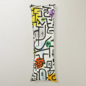 Paul Klee Rich Harbour Abstrakter Expressionismus Seitenschläferkissen (Vorderseite Vertikal)