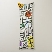 Paul Klee Rich Harbour Abstrakter Expressionismus Seitenschläferkissen (Rückseite (Vertikal))