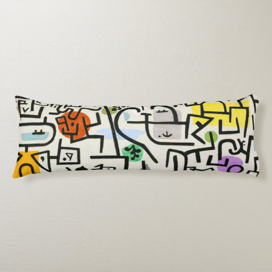 Paul Klee Rich Harbour Abstrakter Expressionismus Seitenschläferkissen (Vorderseite)