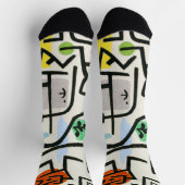 Paul Klee Rich Harbour Abstrakter Expressionismus Socken (Oben)