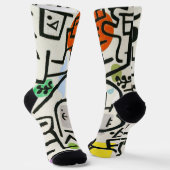 Paul Klee Rich Harbour Abstrakter Expressionismus Socken (Gewinkelt)