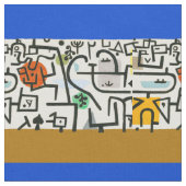 Paul Klee Rich Harbour Abstrakter Expressionismus Stoff (Nahaufnahme)