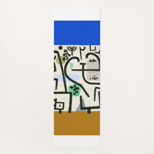 Paul Klee Rich Harbour Abstrakter Expressionismus Yogamatte (Rückseite)