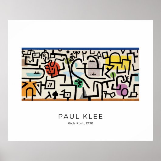Paul Klee, Rich Port, Abstrakt Moderne Kunst Poster (Vorne)