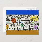 Paul Klee Rich Port Harbour Abstrakt Travel Postkarte (Vorne/Hinten)