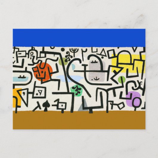 Paul Klee Rich Port Harbour Abstrakt Travel Postkarte (Vorderseite)