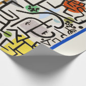 Paul Klee "Rich Port" Modernes Abstrakt Geschenkpapier (Ecke)