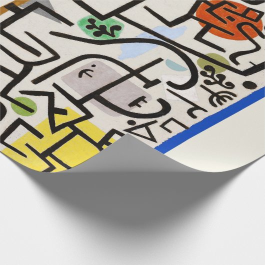 Paul Klee "Rich Port" Modernes Abstrakt Geschenkpapier (Ecke)