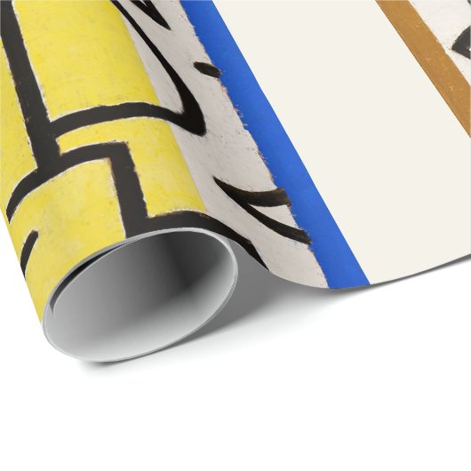 Paul Klee "Rich Port" Modernes Abstrakt Geschenkpapier (Rolleneckpunkt)