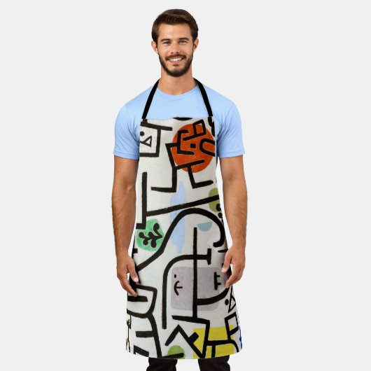 Paul Klee "Rich Port" Modernes Abstrakt Schürze (Getragen)