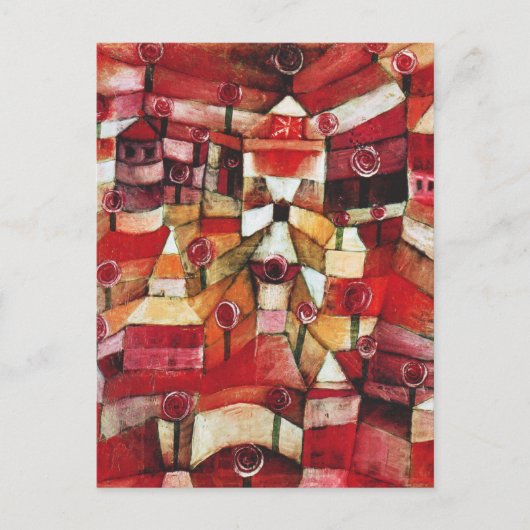 Paul Klee Rose Garden Postcard Postkarte (Vorderseite)