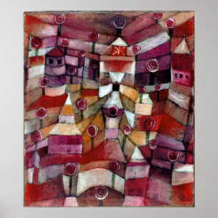 Paul Klee Rose Garden Poster