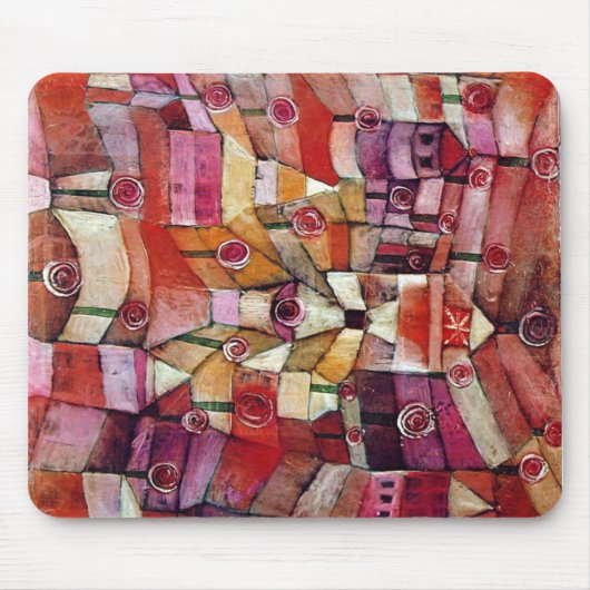 Paul Klee - Rosen-Garten Mousepad (Vorne)