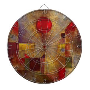 Paul Klee Roter Ballon Abstrakte Bunte Kunst  Dartscheibe
