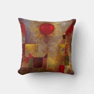 Paul Klee Roter Ballon Abstrakte Farbige Kunst Kissen
