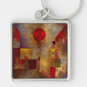 Paul Klee Roter Ballon Abstrakte Farbige Kunst  Schlüsselanhänger