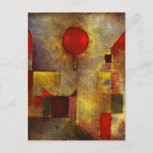 Paul Klee Roter Ballon Postkarte